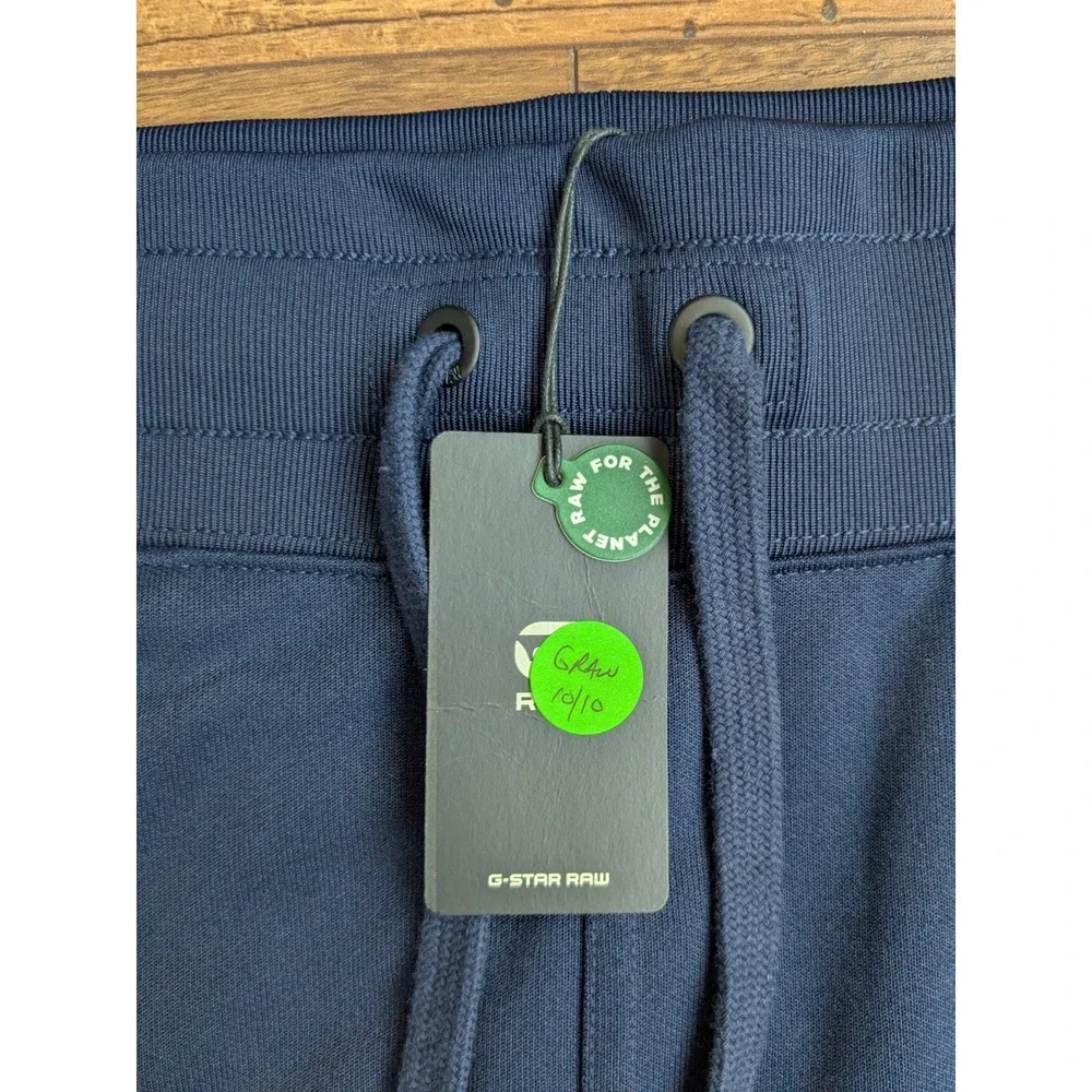 NWT $150 G-Star‎ Raw Mens Air Defence Zip 3D Slim Sweat Pants Navy